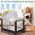 WANRU Pack N Play Tent Cover - Light-Blocking Mosquito Net with Two-Way Zipper Portable Bassinet Canopy to Keep Cats