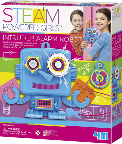 4M Toysmith STEAM Powered Girls Intruder Alarm Robot DIY Toy for Ages 8+
