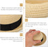 Mini Straw Hats for Dolls: Miniature Knitting Straw Hat Natural Mini Hat Doll Straw Hat for DIY Craft Dollhouse Decoration Accessories