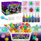 Kiditos Glow in The Dark Magic Water Elf Toy Kit, Aqua Fairy Water Gel Kit with 6 Colors and Molds