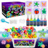 Kiditos Glow in The Dark Magic Water Elf Toy Kit, Aqua Fairy Water Gel Kit with 6 Colors and Molds