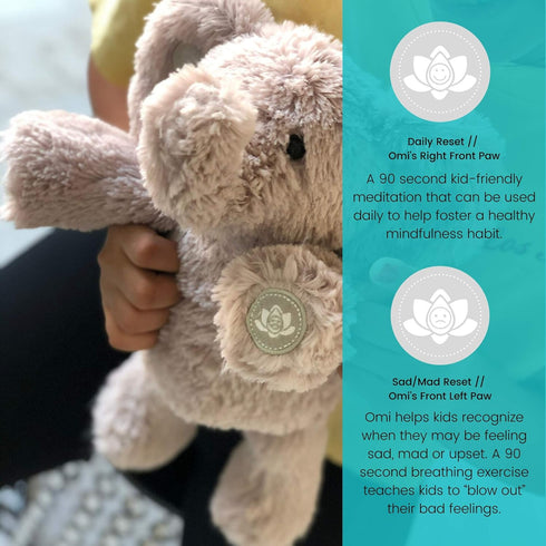 Omi The Elephant Meditation Toy - Educational Mindfulness Tools for Kids, Calm Down Toy for Social Emotional Learning