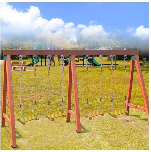Generic 4 Set Pcs EZ Frame Brackets Accessories, A-Frame Brackets for Wooden Swing Beam, High Strength Support Fitting