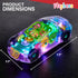 Light-Up Transparent Car Toy for Kids - Bump and Go with Colorful Gears, Music & LED Effects, Great Gift