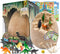 DoDoMagxanadu Dinosaur Egg Excavation Kit, Jumbo Dino Egg Dig Kit with 12 Different Dinosaurs for Kids