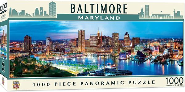 MasterPieces 1000 Piece Jigsaw Puzzle for Adults, Baltimore Panoramic, 13"x39"