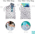 Bumkins Waterproof Wet Dry Bag for Baby, Travel, Swim Suit, Cloth Diapers, Zip Reusable Packing Pouch