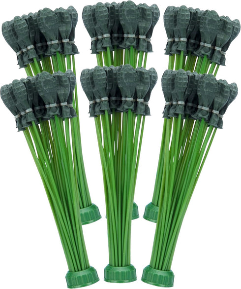 Bunch O Balloons 6 Pack - Rapid-Filling Grenade-Colored Water Balloons (210 Balloons), Green