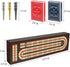 Set 3 9 2 BIVOMON Cribbage Board Game Continuous Track Wooden Board with Magnetic Lock, Metal Pegs, Playing Cards