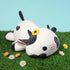 12") Onsoyours Cute Cow Plushie with Sunflower Headwear, Soft Stuffed Milk Love Cow Squishy Plush Animal Toy Flower Cow