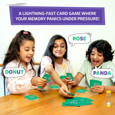 60 7, 8, 9 Skillmatics Board & Card Game Who Saw What? in Seconds, Memory Game for Kids, Teens & Adults, Fast-Paced