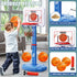 Toddler Basketball Hoop Indoor for Kids, Adjustable Height Poolside Mini Basketball Goal with 3 Balls