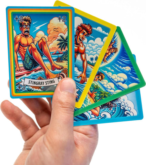 Card Games for Kids 8-12 - Surf-Themed Games for Babysitting, Wedding Activities, Family Game Nights