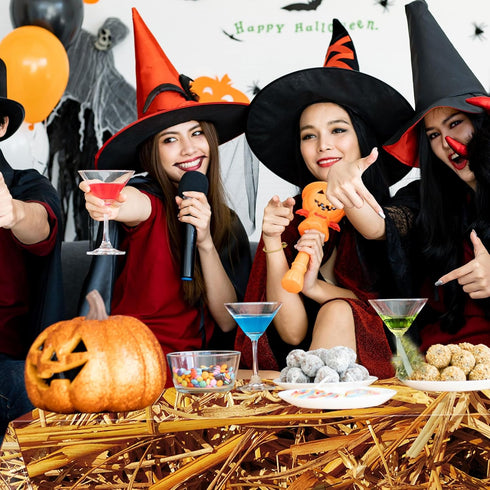 3 PCS Straw Tablecover Hay Bales for Farm Decoration, Waterproof Plastic Tablecloth for Parties
