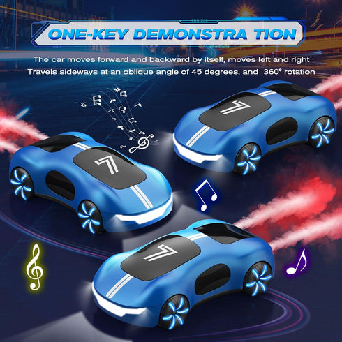 Gesture Sensing Remote Control Car, Drift RC Stunt Car with Light Spray & Sound for Kids 4-12