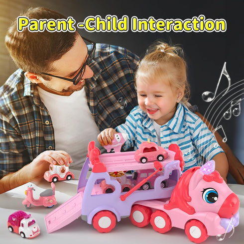 7 1 1 2 3 1-3 2-4, newcrave in Carrier Truck Toys for Year Old Girl Birthday Gifts, Princess Toddler Toys Age Toddler