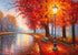 1000 Pieces Jigsaw Puzzles for Adults - Autumn Park Maple Park Puzzle