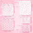 5Pcs R HORSE Waterproof Baby Diaper Bag, Cute Pink Bow Wet Dry Bag with Handle Zipper Toiletry Organizing Pouches