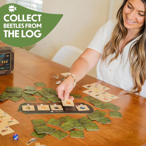 75 8+, 1-4 15-30 Jewel Box Family Board Game - Strategic Tile Placement Game for Kids and Adults with Unique Beetles