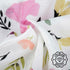 NOOVIA 2-Pack 43x47in, Baby Swaddle Blankets, Cotton Muslin, Extra Large Floral Pattern & Solid Pink, Soft Newborn
