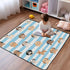 EtherSpher 1-Piecing 50'' 50''alfombrilla Blue White Striped Dog Large Stylish Baby Care Play mat for Floor Foldable