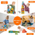 Animal Sorting and Stacking Blocks - Educational ABC & Numbers Toy for Babies and Toddlers, Montessori Learning Tower