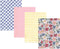 Hudson Baby Unisex Cotton Flannel Burp Cloths - Pink Blue Pretty Floral 4 Pack, One Size