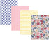 Hudson Baby Unisex Cotton Flannel Burp Cloths - Pink Blue Pretty Floral 4 Pack, One Size