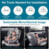 DoHonest 7-Inch: Setup 360 1080P -V9 Baby Car Camera USB Plug and Play Easy Degree Rotating Backseat Camera Two Kids HD