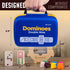 9 Set Set 55 Queensell Double Dominos for Adults and Kids with Colored Dots Classic Dominoes Game with Tiles, Wooden
