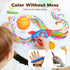 12 4-8 1-3, JUPITEARTH Colors Crayons for Kids Ages with Coloring Book & Bonus Stickers, Non-Toxic & Washable Triangle