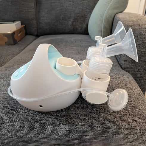 Generic Breast Pump Organizer for Spectra, Double Bottle Holder and Tube Management Stand, Modular Storage Rack