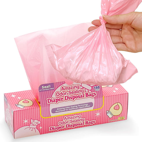 BOS Amazing Odor Sealing Baby Diaper Disposal Bags - Durable and Unscented