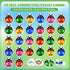 3-5, 52pcs Ladybug Self Correcting Alphabet Puzzle: Letter Matching Games for Toddlers Double-Sided Montessori ABC