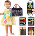Busy Book for Toddlers - Montessori Busy Board with Sensory Activities for Learning Fine Motor Skills, Travel Toys