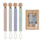 TYRY.HU Ribbon Pacifier Clip Holder,4 Pack Binky Paci Holder Clips, Pacifier Leash