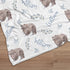 Personalized Woodland Swaddle Blanket for Newborns