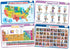 merka Placemats for Kids, 4 Pack Educational Mats for Dining Table, Non-Slip, Washable, Learning US Presidents & USA Map