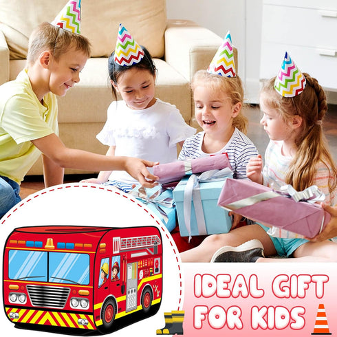 3, 3 4 5 3+ Dolanus Fire Truck Play Tent Pop up for Kids Age Playhouse Toys for Kid Years Old Toddlers Boys Girls