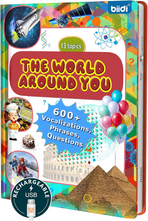 English Words Talking Book for Kids Interactive Activity for Toddler Age 3-5,600+