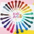 1-3 2-4 4-8, (24 KERIFI Triangle Jumbo Crayons for Toddlers, Mess Free Washable Toddler First Crayons for Kids Ages