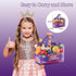 78Pc LAUGIGLE Pretend Play Food for Kids Kitchen, Cutting Toy Food with Storage Bag