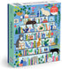 Galison Purrfect Nook – 1000 Piece Jigsaw Puzzle Featuring Artwork of a Cozy Shelf for Cat Lovers