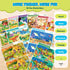 24 Pack 4-8 JoyCat Spot the Difference Game Cards for Kids, Reusable Dry Erase Party Favors, Classroom Prizes, Goodie
