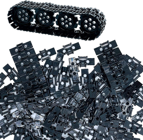 108Pcs Technical Parts Tank Track Wheels - Treads Chain Links Motorcycle Car Accessories Building Blocks for 6-12 Years