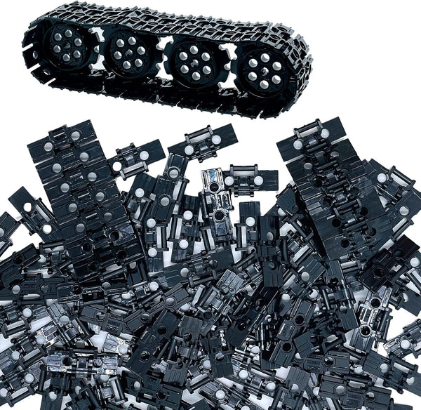 108Pcs Technical Parts Tank Track Wheels - Treads Chain Links Motorcycle Car Accessories Building Blocks for 6-12 Years