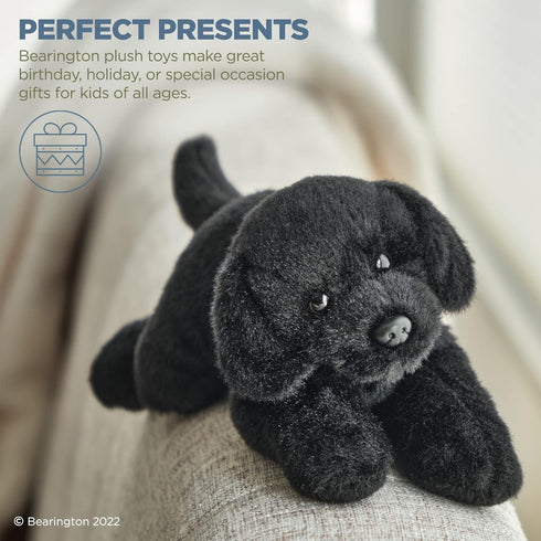 Bearington Collection Lil' Jet - 8 Inch Black Lab Stuffed Animal
