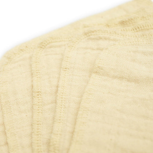 OsoCozy 12 Count 100% 15-Pack (9"x9" Muslin Baby Wipes Unbleached Cotton, Reusable Cloth Wipes for Sensitive Skin