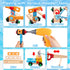 Set 59 3 4 5 6 Kids Tool Toy for Boys - Educational Montessori Wooden Toddler Play Tool Box with Electric Drill - Pcs