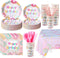 194 Pcs Donut Ice Cream Birthday Party Decorations Supplies 24 Guest Disposable